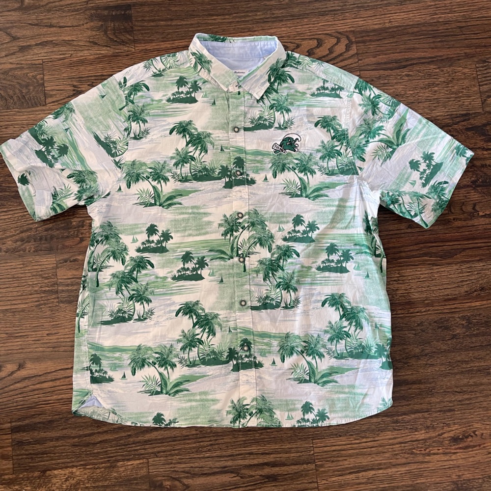 Tommy Bahama Button Up with Tulane Embroidered Logo